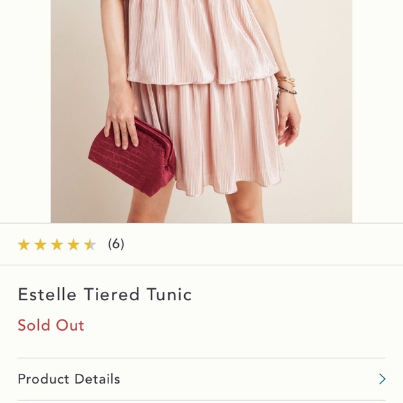 Anthropologie NWT Estelle Tiered Tunic Size Size L - Picture 13 of 13